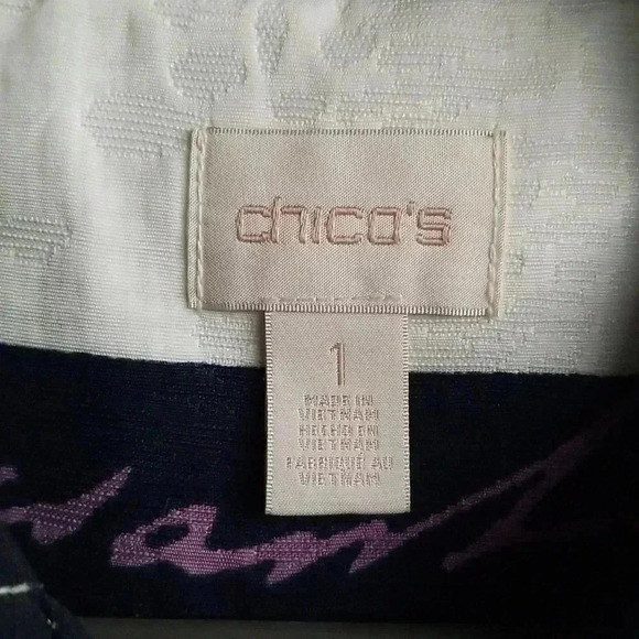 Chico's Postcard blazer/jacket Size 1 - Picture 4 of 11